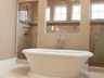 Master Bathroom Suite with Marble Floors & Free-Standing Soaking Tub