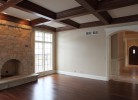 Family Room with Coffered Ceiling